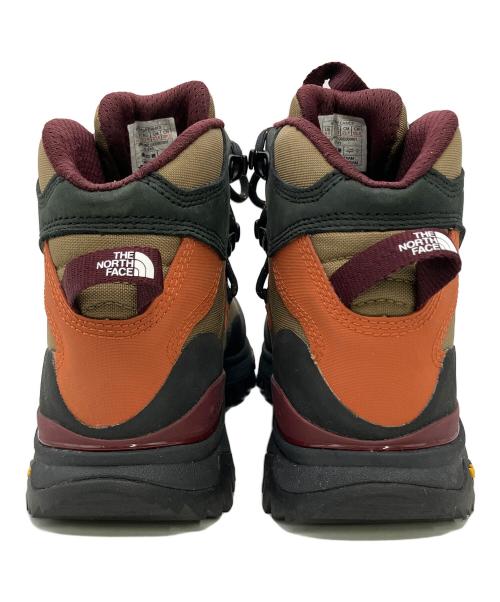 THE NORTH FACE（ザ ノース フェイス）THE NORTH FACE (ザ ノース フェイス) トレッキングシューズ Creston Hike Mid WP パープル×カーキ サイズ:CM 23.5の古着・服飾アイテム
