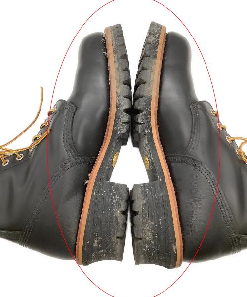 RED WING（レッドウィング）RED WING (レッドウィング) レースアップブーツ ロガーブーツ ブラック サイズ:USA 9 1/2の古着・服飾アイテム