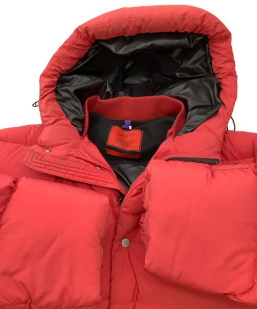 Yeti（イエティ）Yeti (イエティ) ダウンコート Crystal down レッド サイズ:LARGEの古着・服飾アイテム