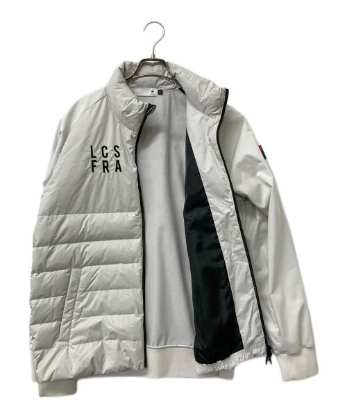 NANGA（ナンガ）NANGA (ナンガ) le coq sportif (ルコックスポルティフ) ダウンジャケット アイボリー サイズ:LLの古着・服飾アイテム