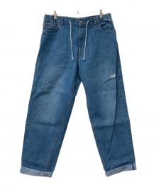 SAPEur（サプール）の古着「ワイドデニムパンツ」｜ブルー
