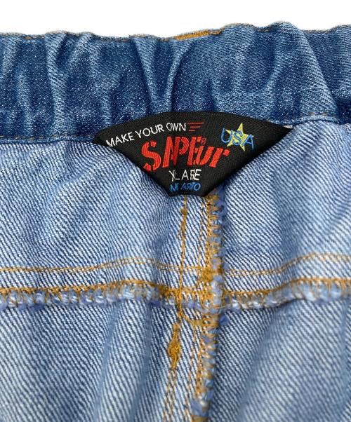 SAPEur（サプール）SAPEur (サプール) ワイドデニムパンツ ブルー サイズ:XX-LARGEの古着・服飾アイテム