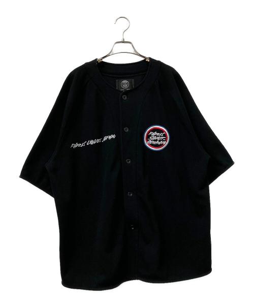 Paris Saint-Germain（パリサンジェルマン）Paris Saint-Germain (パリサンジェルマン) ベースボールシャツ ブラック サイズ:Lの古着・服飾アイテム