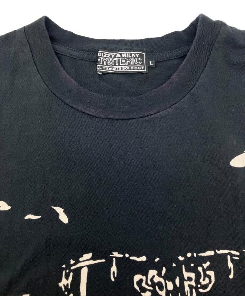Hysteric Glamour（ヒステリックグラマー）Hysteric Glamour (ヒステリックグラマー) 半袖カットソー DRUM SET ブラック サイズ:Lの古着・服飾アイテム