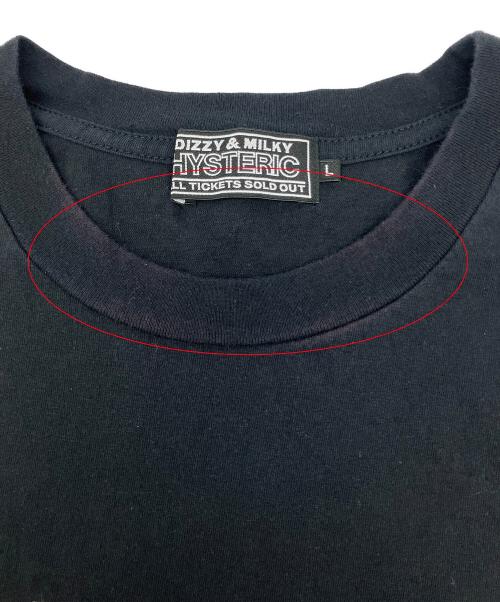 Hysteric Glamour（ヒステリックグラマー）Hysteric Glamour (ヒステリックグラマー) 半袖カットソー DRUM SET ブラック サイズ:Lの古着・服飾アイテム