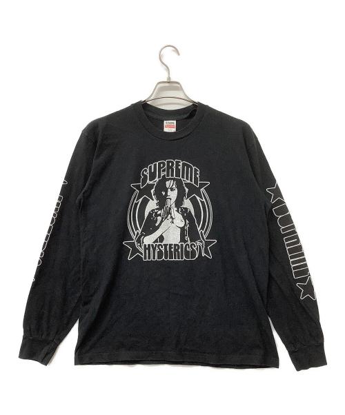 SUPREME（シュプリーム）SUPREME (シュプリーム) Hysteric Glamour (ヒステリックグラマー) 長袖Tシャツ 21SS L/S TEE ブラック×シルバー サイズ:Mの古着・服飾アイテム