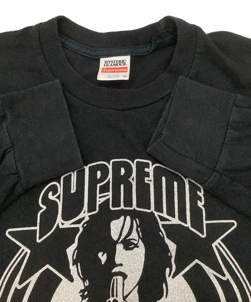 SUPREME（シュプリーム）SUPREME (シュプリーム) Hysteric Glamour (ヒステリックグラマー) 長袖Tシャツ 21SS L/S TEE ブラック×シルバー サイズ:Mの古着・服飾アイテム