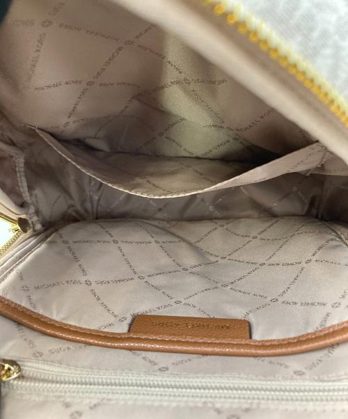 MICHAEL KORS（マイケル・コース）MICHAEL KORS (マイケル・コース) リュック  バニラ×ブラウンの古着・服飾アイテム