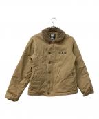 AVIREXアヴィレックス）の古着「ジャケット N-1 デッキジャケット」｜ブラウン