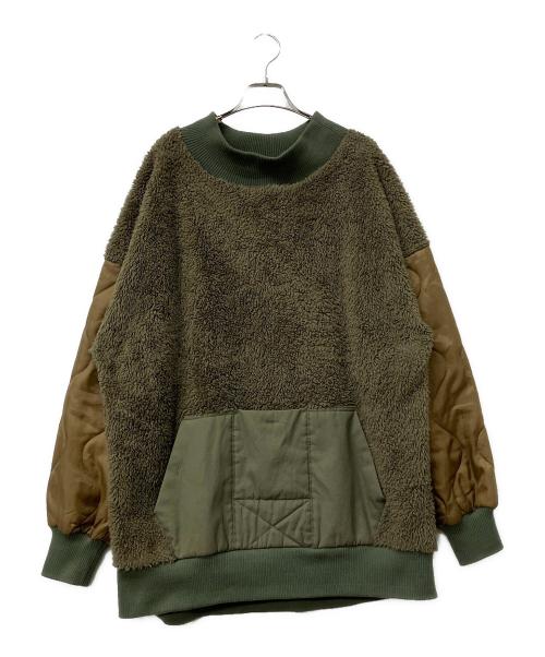 HOUSTON（ヒューストン）HOUSTON (ヒューストン) フリースジャケット グリーン サイズ:XLの古着・服飾アイテム