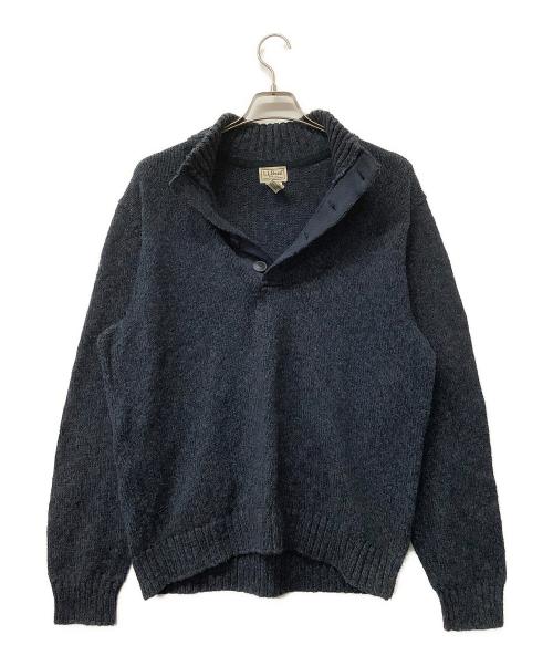 L.L.Bean（エルエルビーン）L.L.Bean (エルエルビーン マウンテンパーカー) 厚手ニット 90's コットンニットセーター ネイビー サイズ:L-REGの古着・服飾アイテム