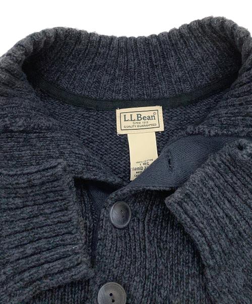 L.L.Bean（エルエルビーン）L.L.Bean (エルエルビーン マウンテンパーカー) 厚手ニット 90's コットンニットセーター ネイビー サイズ:L-REGの古着・服飾アイテム