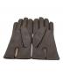 中古・古着 Dents (デンツ) 手袋 レザーグローブ Three-Point Cashmere-Lined Leather Gloves ブラウン サイズ:8：12000円