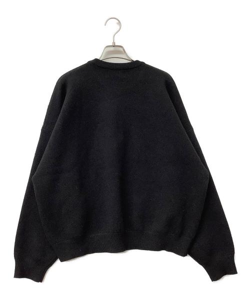 ACYM（アシーム）ACYM (アシーム) 厚手ニット A logo sweat ニット ブラック サイズ:Fの古着・服飾アイテム