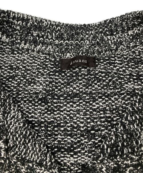 anuans（アニュアンス）anuans (アニュアンス) カールヤーンツイードセットアップ ブラック×ホワイト サイズ:Ｓの古着・服飾アイテム