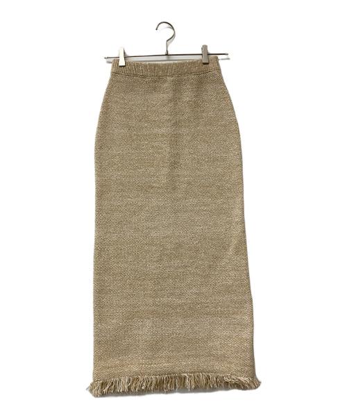 anuans（アニュアンス）anuans (アニュアンス) カールヤーンツイードセットアップ ベージュ サイズ:Sの古着・服飾アイテム