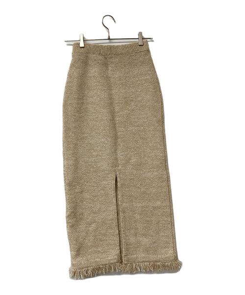 anuans（アニュアンス）anuans (アニュアンス) カールヤーンツイードセットアップ ベージュ サイズ:Sの古着・服飾アイテム