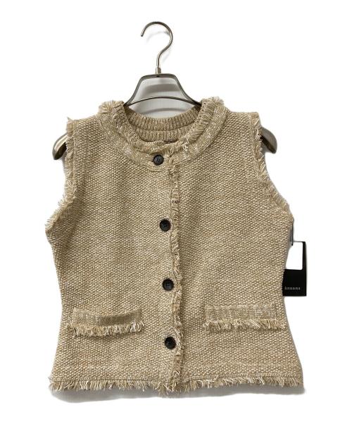 anuans（アニュアンス）anuans (アニュアンス) カールヤーンツイードセットアップ ベージュ サイズ:Sの古着・服飾アイテム