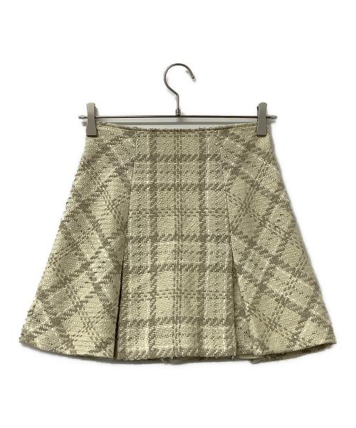 Snidel（スナイデル）Snidel (スナイデル) スカショーパン ロービングチェックスカショ ホワイトの古着・服飾アイテム