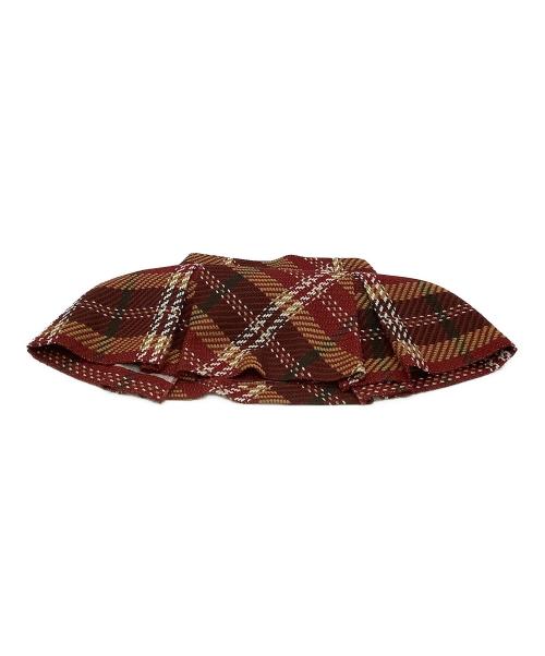 Snidel（スナイデル）Snidel (スナイデル) スカート ロービングチェックミニスカート レッドの古着・服飾アイテム