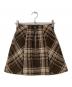 Snidel (スナイデル) スカート Sustainableロービングチェックミニスカート ブラウン：4000円