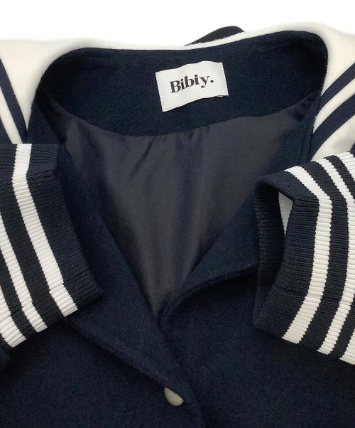 Bibiy.（ビビィ）Bibiy. (ビビィ) ジャケット RUBY SAILOR BLOUSON ネイビー×ホワイト サイズ:Fの古着・服飾アイテム