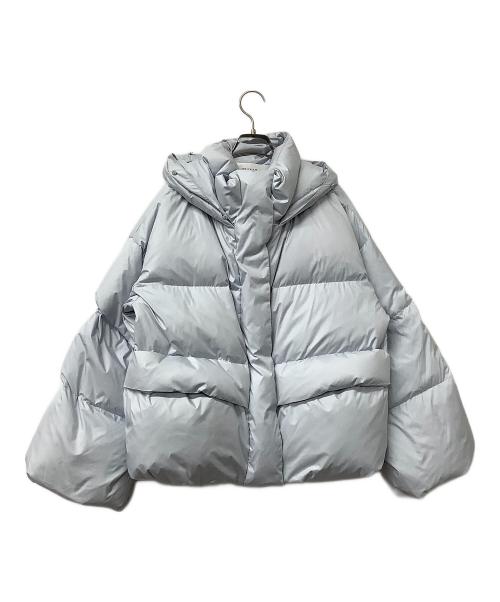 FRAY ID（フレイ アイディー）FRAY ID (フレイ アイディー) ダウンコート フードファーショートダウンコート スカイブルーの古着・服飾アイテム