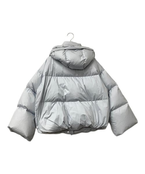 FRAY ID（フレイ アイディー）FRAY ID (フレイ アイディー) ダウンコート フードファーショートダウンコート スカイブルーの古着・服飾アイテム