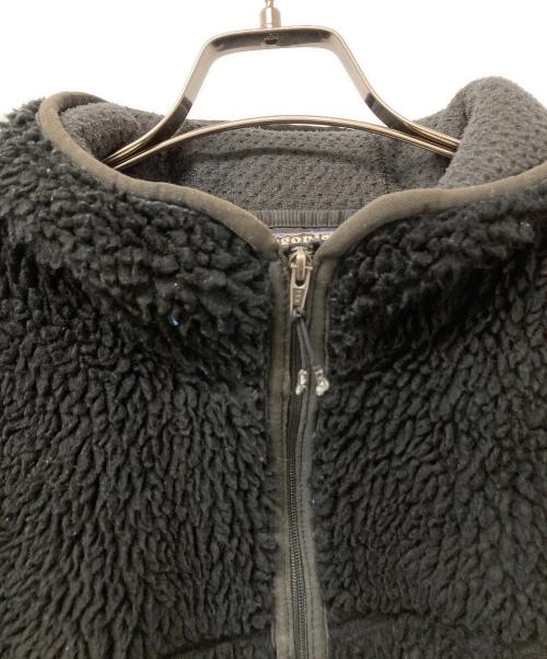 Patagonia（パタゴニア）Patagonia (パタゴニア) フリースジャケット レトロリズムフーディー 2003年-2005年Rhythm USA製 ブラック サイズ:Sの古着・服飾アイテム