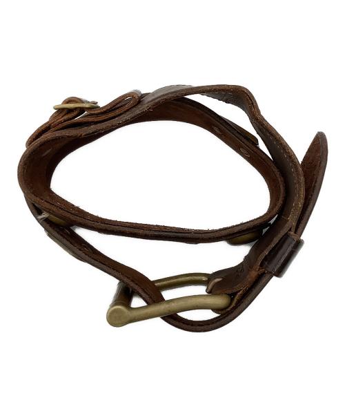 RALPH LAUREN（ラルフローレン）RALPH LAUREN (ラルフローレン) ベルト レザーベルト ブラウンの古着・服飾アイテム