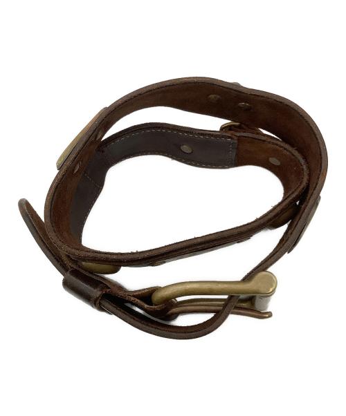 RALPH LAUREN（ラルフローレン）RALPH LAUREN (ラルフローレン) ベルト レザーベルト ブラウンの古着・服飾アイテム