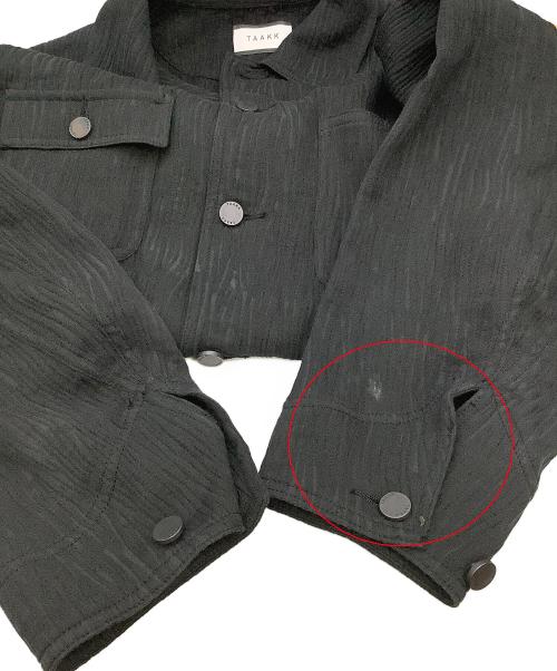TAAKK（ターク）TAAKK (ターク) カバーオール CREPE WORK JACKET ブラック サイズ:2の古着・服飾アイテム