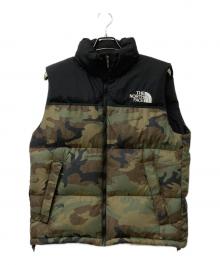 THE NORTH FACE（ザ ノース フェイス）の古着「ダウンベスト」｜ブラック×グリーン×ブラウン