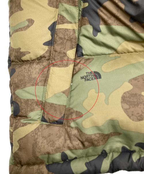 THE NORTH FACE（ザ ノース フェイス）THE NORTH FACE (ザ ノース フェイス) ダウンベスト ブラック×グリーン×ブラウン サイズ:Mの古着・服飾アイテム