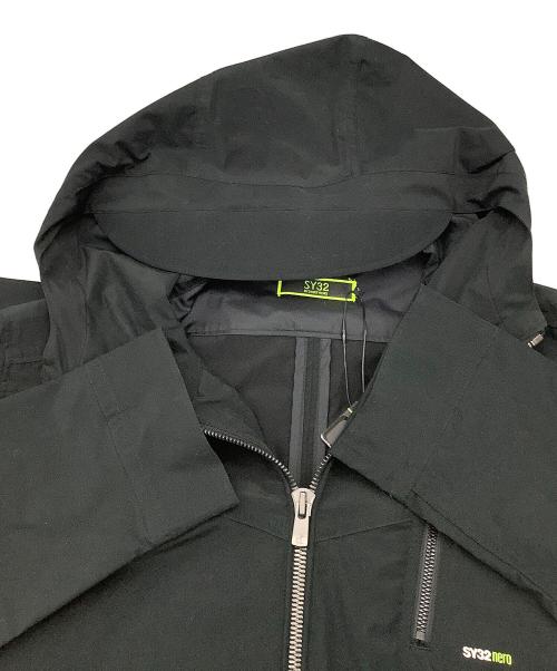 sy32 by sweet years（エスワイサーティトゥバイスィートイヤーズ）sy32 by sweet years (エスワイサーティトゥバイスィートイヤーズ) フーディーライトジャケット P/N SHAPE MEMORY LIGHT JK ブラック サイズ:XLの古着・服飾アイテム