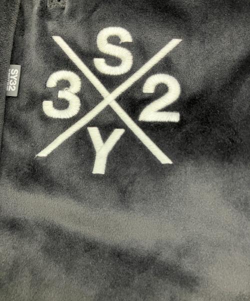 sy32 by sweet years（エスワイサーティトゥバイスィートイヤーズ）sy32 by sweet years (エスワイサーティトゥバイスィートイヤーズ) ベロア 3レイヤーパンツ ブラック サイズ:XLの古着・服飾アイテム
