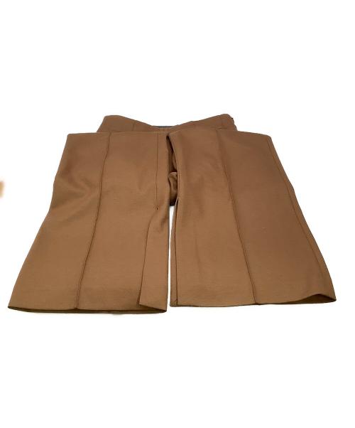 HAVEL studio（ハーヴェル スタジオ）HAVEL studio (ハーヴェル スタジオ) ウールパンツ WOOL JERSEY ブラウン サイズ:38の古着・服飾アイテム