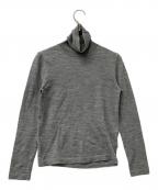 SHISHIKUIシシクイ）の古着「薄手ニット タートルネックニット」｜グレー