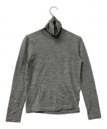 SHISHIKUI（シシクイ）の古着「薄手ニット タートルネックニット」｜グレー