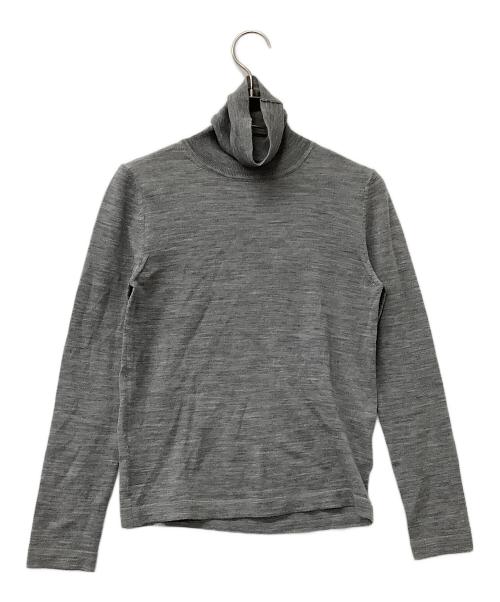 SHISHIKUI（シシクイ）SHISHIKUI (シシクイ) 薄手ニット タートルネックニット グレー サイズ:Fの古着・服飾アイテム