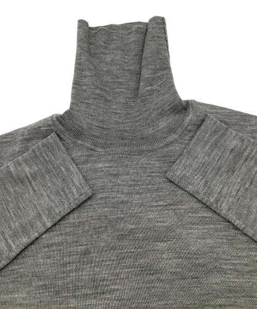 SHISHIKUI（シシクイ）SHISHIKUI (シシクイ) 薄手ニット タートルネックニット グレー サイズ:Fの古着・服飾アイテム