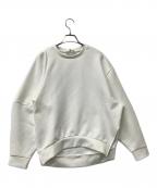 ENFOLDエンフォルド）の古着「スウェット ASYMMETRY-SLEEVE PULLOVER」｜ホワイト