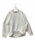 ENFOLD（エンフォルド）の古着「スウェット ASYMMETRY-SLEEVE PULLOVER」｜ホワイト