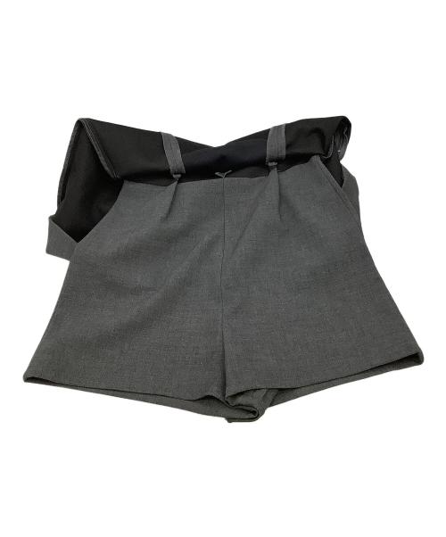 FRAY ID（フレイ アイディー）FRAY ID (フレイ アイディー) スカパン ハイウエストミニスカパンツ グレーの古着・服飾アイテム