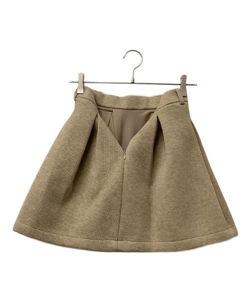 Snidel（スナイデル）Snidel (スナイデル) ミニスカート ベルテッドストラクチャーミニスカート ブラウンの古着・服飾アイテム