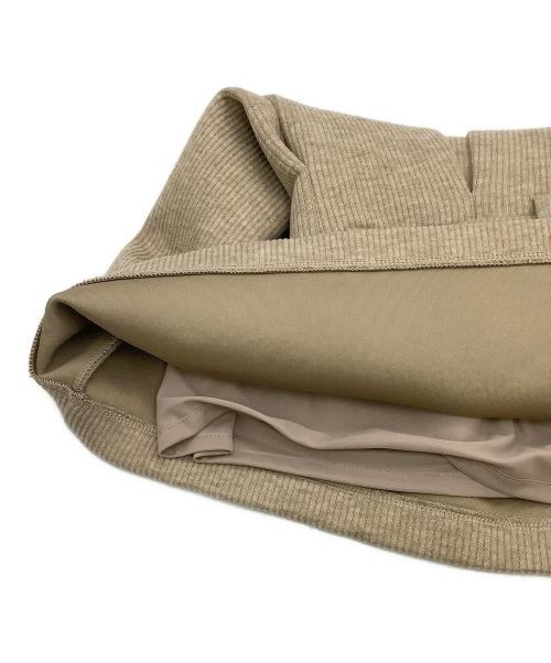 Snidel（スナイデル）Snidel (スナイデル) ミニスカート ベルテッドストラクチャーミニスカート ブラウンの古着・服飾アイテム