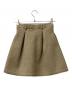 Snidel（スナイデル）の古着「ミニスカート ベルテッドストラクチャーミニスカート」｜ブラウン