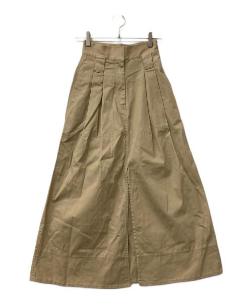 Snidel（スナイデル）Snidel (スナイデル) チノワイドスカート ブラウンの古着・服飾アイテム