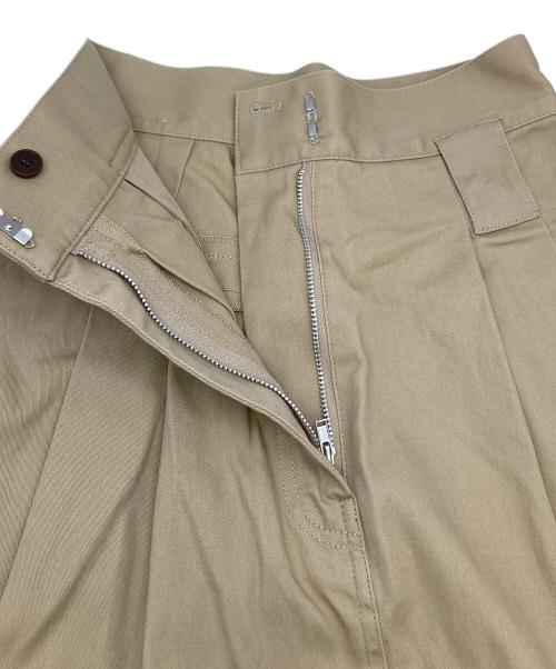 Snidel（スナイデル）Snidel (スナイデル) チノワイドスカート ブラウンの古着・服飾アイテム