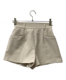 Lily Brown（リリーブラウン）の古着「パンツ ベルトセットショートパンツ」｜ホワイト